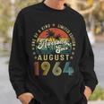 Awesome Since August 1964 Vintage 58Th Birthday For Men Sweatshirt Gifts for Him