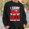 I Came To Get My Balls Wet Alkoholischer Bier-Pong Sweatshirt Geschenke für Ihn