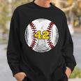 Baseball Jersey Favorite Lucky Number 42 Men Women Sweatshirt Graphic Print Unisex Gifts for Him