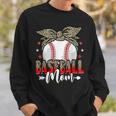 Baseball Mom Life Game Day Leopard Cute Mothers Day Sweatshirt Gifts for Him