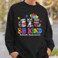 Be Kind Raccoon Puzzle Pieces Funny Autism Awareness Gifts Sweatshirt Gifts for Him