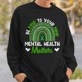 Be Kind To Your Mind Mental Health Awareness Rainbow Womens Sweatshirt Gifts for Him