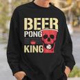 Beer Pong King Alkohol Trinkspiel Beer Pong Sweatshirt Geschenke für Ihn