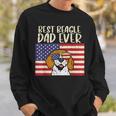 Best Beagle Dad Ever Flag Patriotic Dog Lover Owner Men Gift Gift For Mens Sweatshirt Gifts for Him