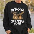 Best Buckin Grandpa Ever Deer Hunting Bucking Father V2 Sweatshirt Gifts for Him
