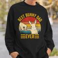 Best Bunny Dad Ever Vintage Rabbit Lover Father Pet Rabbit Sweatshirt Gifts for Him