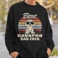 Best Cavapoo Dad Ever Vintage Retro Dog Dad Sweatshirt Gifts for Him