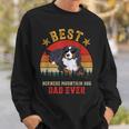Best Dog Bernese Mountain Dad Ever Men Vintage Berner Dad Sweatshirt Gifts for Him