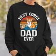 Best Dog Dad Ever Corgi Retro Vintage Sweatshirt Gifts for Him