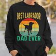 Best Labrador Dad Ever Lab Father Retro Vintage Lab Dad Sweatshirt Gifts for Him