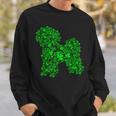 Bichon Frise Dog Shamrock Leaf St Patrick Day Sweatshirt Gifts for Him
