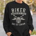 Biker Werden Nicht Grau Das Ist Chrom Lustiges Motorrad Sweatshirt Geschenke für Ihn