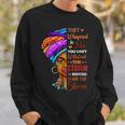 Black History Month African Woman Afro I Am The Storm Sweatshirt Gifts for Him