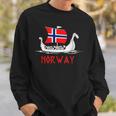 Boat Norwegian Flag Norway Viking Ship Norway Sweatshirt Gifts for Him