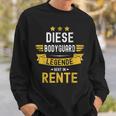 Bodyguard Rentner Spruch Diese Legende Geht In Rente Sweatshirt Geschenke für Ihn