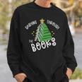 Book Lover Christmas Tree Holiday Reading  Love To Read  Men Women Sweatshirt Graphic Print Unisex Gifts for Him