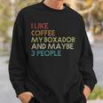 Boxador Dog Owner Coffee Lovers Funny Quote Vintage Retro Sweatshirt Gifts for Him