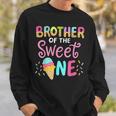 Brother Of Sweet One Birthday Matching Family Ice Cream Sweatshirt Gifts for Him