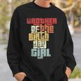 Brother Of The Birthday Girl Vintage Graphic Matching Family Sweatshirt Gifts for Him