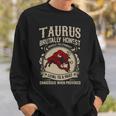 Bull Zodiac Design Vintage Taurus Sweatshirt Gifts for Him