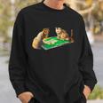 Cat Mahjong Funny With Letters Mens Funny Clothes Funny Goods Gift Jokushi Sweatshirt Gifts for Him