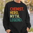 Chemist Hero Myth Legend Vintage Chemie Sweatshirt Geschenke für Ihn