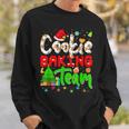 Christmas Cookie Baking Team Xmas Lights Santa Gingerbread Men Women Sweatshirt Graphic Print Unisex Gifts for Him