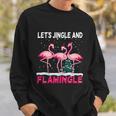 Christmas Flamingo Funny Pink Flamingle Xmas V2 Sweatshirt Gifts for Him