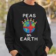 Christmas Peas On Earth World Peace Pea Design Tshirt Sweatshirt Gifts for Him