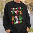 Christmas Squad Santa Dabbing Elf Family Matching Pajamas V4 Men Women Sweatshirt Graphic Print Unisex Gifts for Him