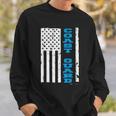 Coast Guard | Thin Blue Line Flag American Sweatshirt Gifts for Him