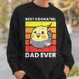 Cockatiel Papa Best Cockatiel Dad Ever Love Cockatiels Sweatshirt Gifts for Him