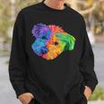 Colorful Bichon Frize Dog Digital Art Sweatshirt Gifts for Him