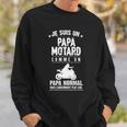 Cooler Biker Papa Herren Sweatshirt, Einzigartiges Motorradfahrer Design Geschenke für Ihn