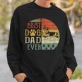 Corgi Best Dog Dad Ever Vintage Fathers Day Retro Sweatshirt Gifts for Him