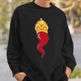 Corno Ionian Horn Red Chilli Neapolitan Good Luck Charm Gift Men Women Sweatshirt Graphic Print Unisex Gifts for Him