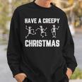 Creepy Christmas Skeleton Funny Costume Snow Xmas Men Women Sweatshirt Graphic Print Unisex Gifts for Him