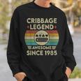 Cribbage Legend 37 Jahre Alt Fantastisch Seit 1985 Cribbage Sweatshirt Geschenke für Ihn