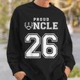 Custom Proud Football Uncle Number 26 Personalized For Men Sweatshirt Gifts for Him