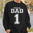 Custom Proud Volleyball Dad Number 1 Personalized For Men Sweatshirt Gifts for Him