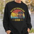 Cute Best Rottweiler Dad Ever Proud Vintage Rottie Father Sweatshirt Gifts for Him