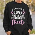 Cute Cat Named Funny Quote Cheeto Cats Owner Sweatshirt Gifts for Him