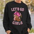Cute Western Cowgirls Country Western Rodeo Lets Go Girls Sweatshirt Gifts for Him