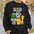 Dad des Wilden Einzigen Zoo-Thema Geburtstag Safari Dschungel Tier Sweatshirt Geschenke für Ihn