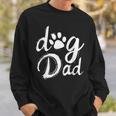 Dad Dog Paw - Vintage Dog Dad Sweatshirt Gifts for Him