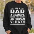 Dad Grandpa American Veteran Vintage Top Mens Gift Sweatshirt Gifts for Him