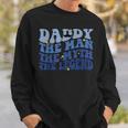 Dad Man The Myth The Legend Retro Groovy Fathers Day Funny Sweatshirt Gifts for Him