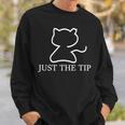 Dad To Dogs Just The Tip Cat Sweatshirt Gifts for Him