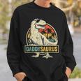 Daddy SaurusRex Dinosaur Men Daddysaurus Family Matching Sweatshirt Gifts for Him