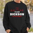 Dickson Surname Family Name Team Dickson Lifetime Member Men Women Sweatshirt Graphic Print Unisex Gifts for Him